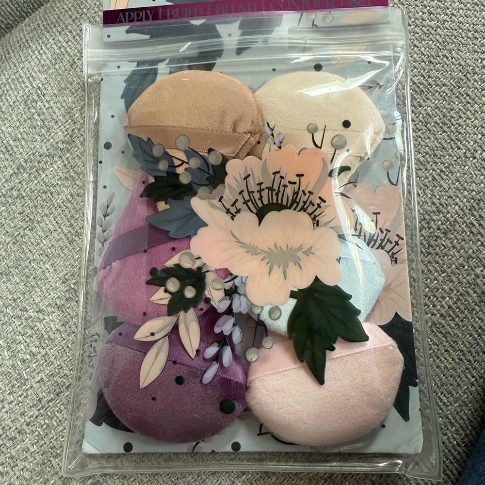 Floral Pastel make up puffs